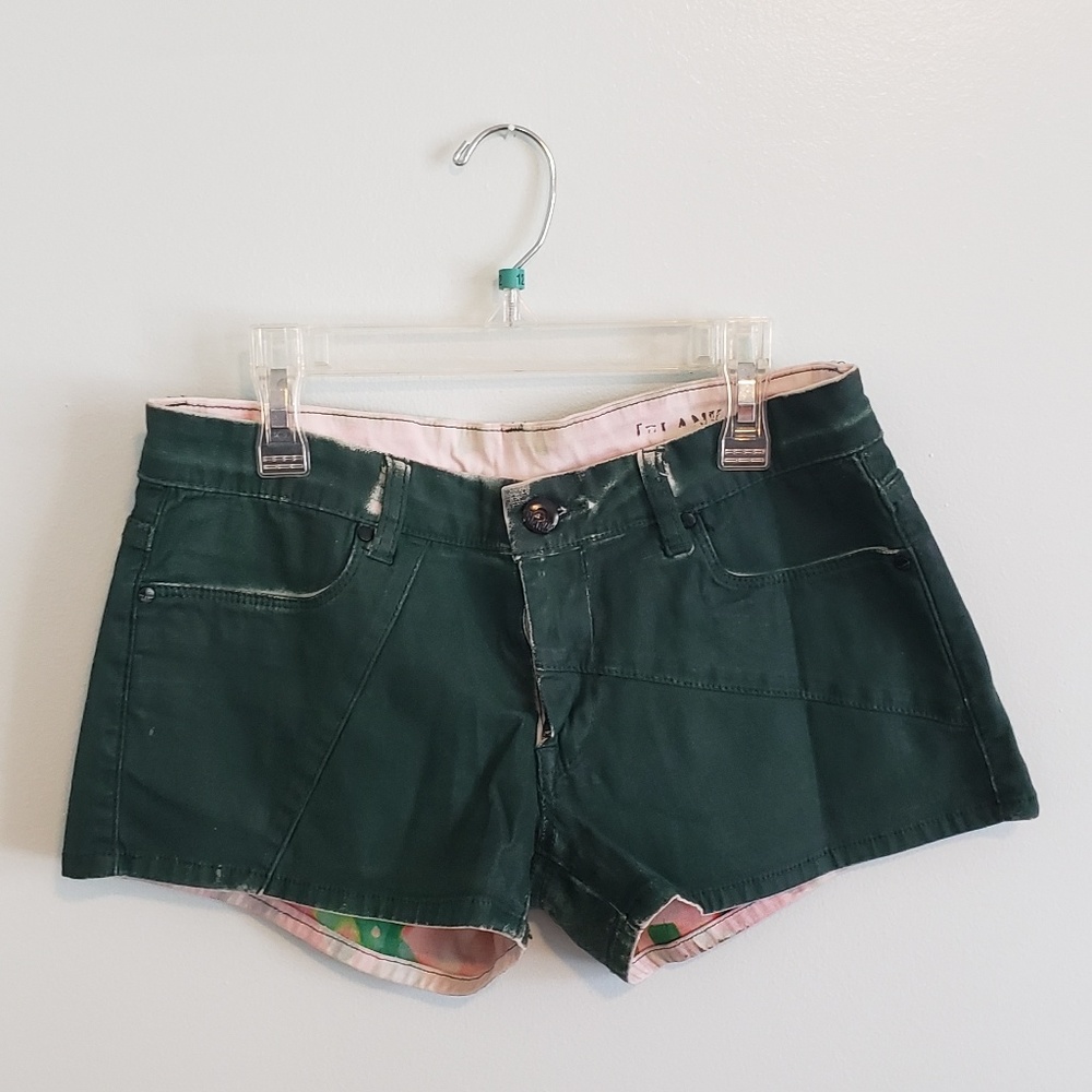 Blank NYC Wax-coated Shorts